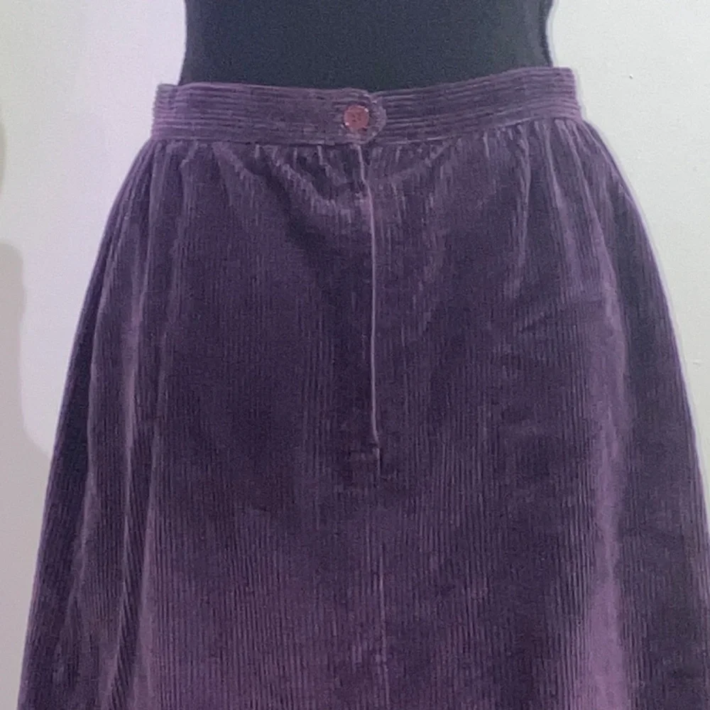 Purple corduroyed, pencil skirt